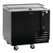 Turbo Air TBC-36SB-N6 36" Super Deluxe Black Exterior Bottle Cooler - Bakery Wholesalers