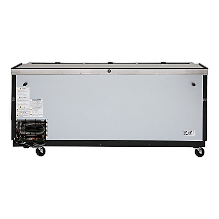 Turbo Air TBC-80SB-N 80 1/2" Forced Air Bottle Cooler - Holds (739) 12 oz Bottles, Black Laminated Exterior, 115v - Donut-Equipment.com