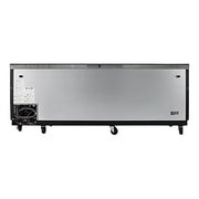 Turbo Air TBC-95SB-N 95" Forced Air Bottle Cooler - Holds (912) 12 oz Bottles, Black Laminated Exterior, 115v - Donut-Equipment.com