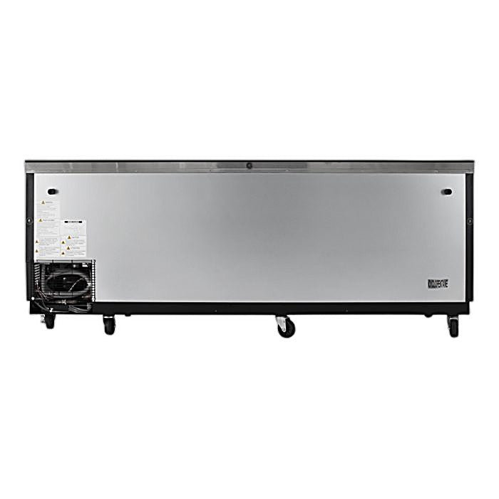 Turbo Air TBC-95SB-N 95" Forced Air Bottle Cooler - Holds (912) 12 oz Bottles, Black Laminated Exterior, 115v - Donut-Equipment.com
