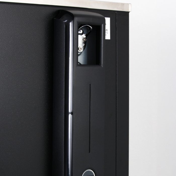 Turbo Air TBC-36SB-N6 36" Super Deluxe Black Exterior Bottle Cooler - Bakery Wholesalers