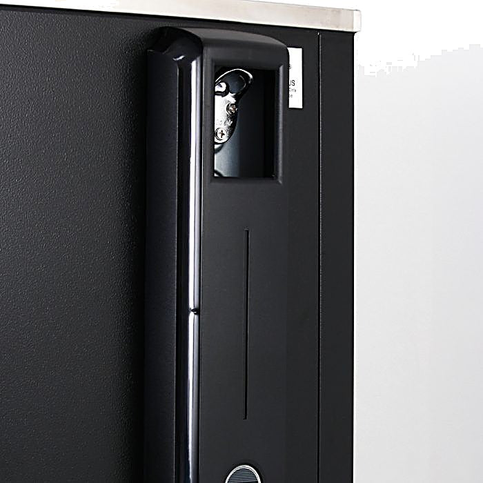 Turbo Air TBC-36SB-N6 36" Super Deluxe Black Exterior Bottle Cooler - Donut-Equipment.com