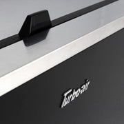 Turbo Air TBC-50SB-N6 50" Super Deluxe Black Exterior Bottle Cooler 2 Lids - Donut-Equipment.com