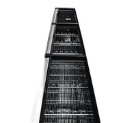 Turbo Air TBC-95SB-N 95" Forced Air Bottle Cooler - Holds (912) 12 oz Bottles, Black Laminated Exterior, 115v - Donut-Equipment.com