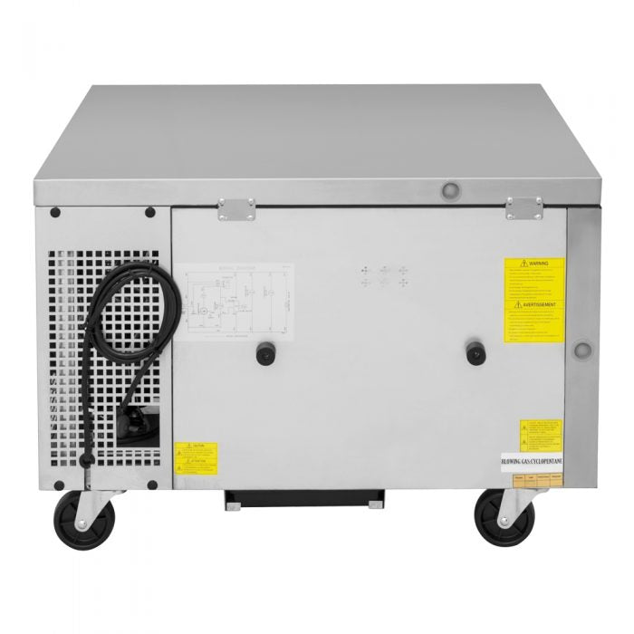 Turbo Air TCBE-36SDR-N6 35 5/8" Super Deluxe Chef Base Refrigerator w/ (2) Drawers – 115v - Bakery Wholesalers