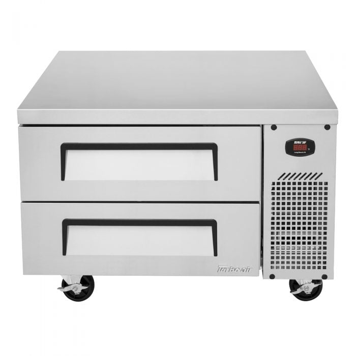 Turbo Air TCBE-36SDR-N6 35 5/8" Super Deluxe Chef Base Refrigerator w/ (2) Drawers – 115v - Bakery Wholesalers