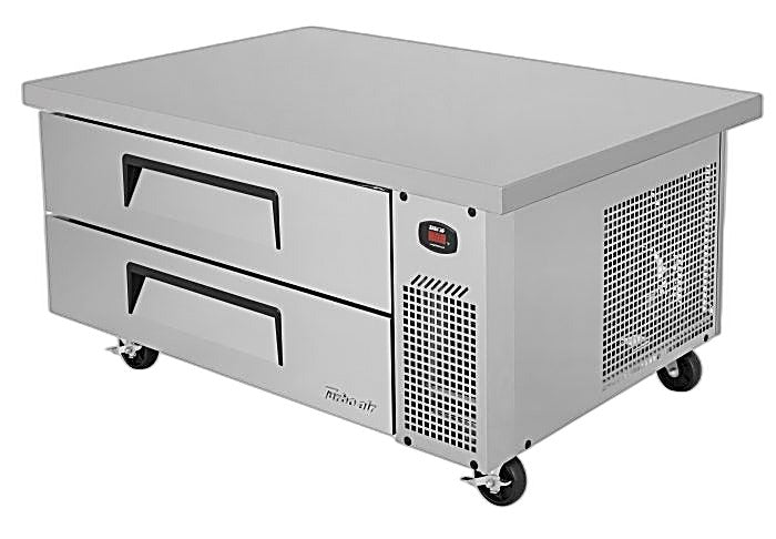 Turbo Air TCBE-48SDR-E-N 53 5/8" Super Deluxe Chef Base Refrigerator with (2) Drawers – 115v - Donut-Equipment.com