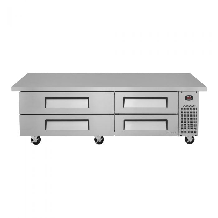 Turbo Air TCBE-72SDR-E-N 78" Super Deluxe Chef Base w/ 4 Drawers - 115v - Bakery Wholesalers