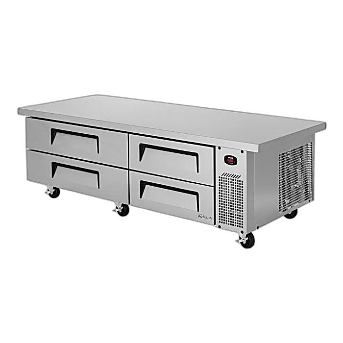Turbo Air TCBE-72SDR-E-N 78" Super Deluxe Chef Base w/ 4 Drawers - 115v - Donut-Equipment.com