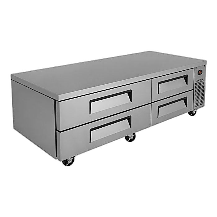 Turbo Air TCBE-72SDR-N 72" Super Deluxe Chef Base w/ (4) Drawers - 115v - Donut-Equipment.com