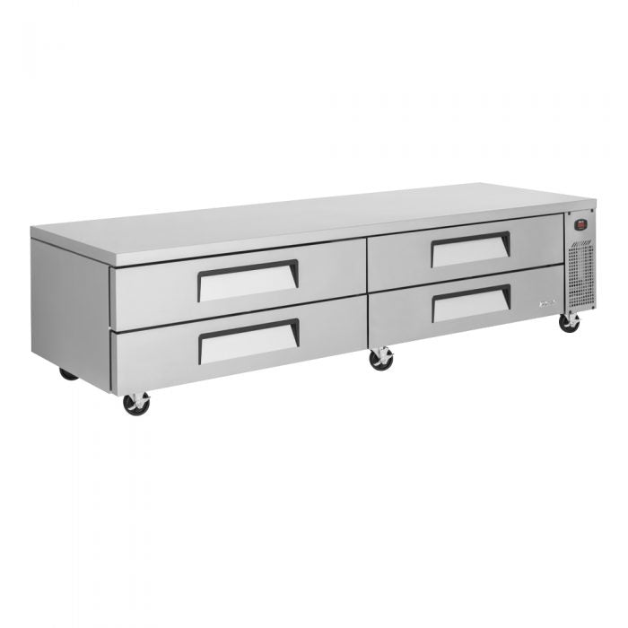 Turbo Air TCBE-96SDR-N 96 3/8" Super Deluxe Chef Base w/ (4) Drawers - 115v - Bakery Wholesalers
