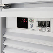 Turbo Air TGF-35SD-N 39 1/2" White Super Deluxe Two Section Display Freezer – (2) Swing Doors, LED Lighting, 115v - Donut-Equipment.com