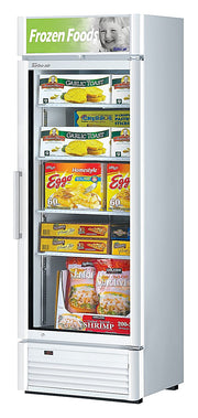 Turbo Air TGF-15SD-N 26 3/8" White Super Deluxe One Section Countertop Display Freezer – (1) Swing Door, LED Lighting, 115v - Donut-Equipment.com