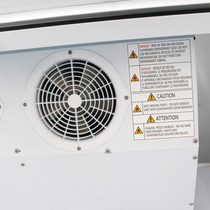 Turbo Air TGIM-49W-N 54" Indoor Ice Merchandiser w/ Bottom Mount Compressor - Glass Door, 115v - Donut-Equipment.com