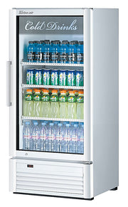 Turbo Air TGM-10SD-N6 26" White Super Deluxe Countertop Refrigerator w/ Glass Swing Door – Front Access, LED Lighting, 115v - Donut-Equipment.com