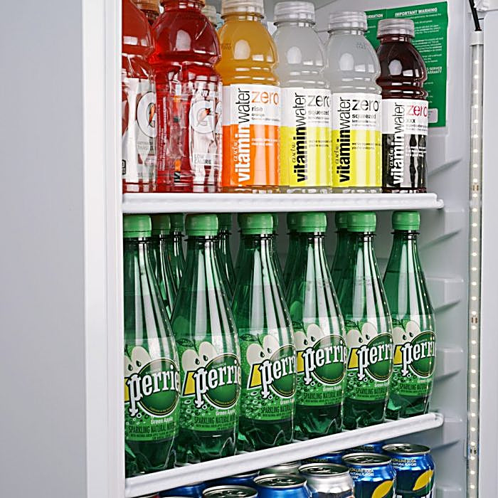 Turbo Air TGM-11RV-N6 24" Refrigerator Merchandiser – One Section, Glass Swing Door, LED Lighting, 115v - Donut-Equipment.com