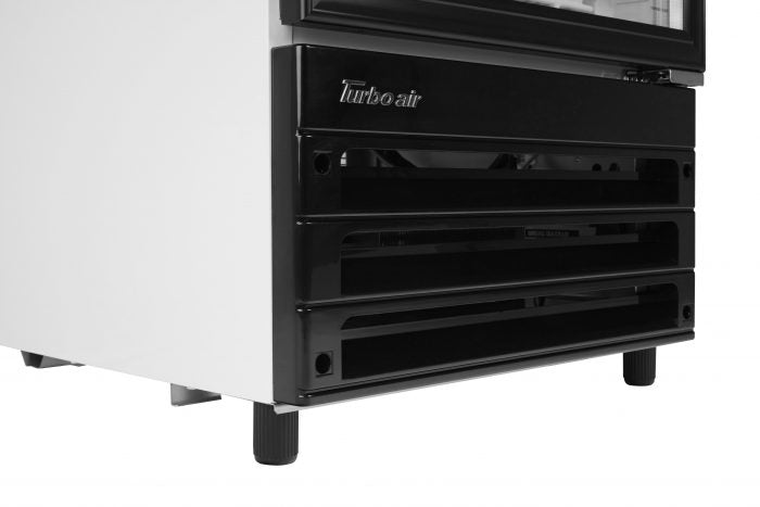 Turbo Air TGM-11RV-N6 24" Refrigerator Merchandiser – One Section, Glass Swing Door, LED Lighting, 115v - Bakery Wholesalers
