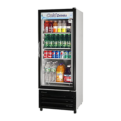 Turbo Air TGM-11RV-N6 24" Refrigerator Merchandiser – One Section, Glass Swing Door, LED Lighting, 115v - Donut-Equipment.com