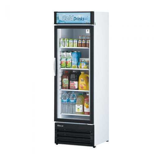 Turbo Air TGM-14RV-N6 24" Glass Door Merchandiser Refrigerator – One Section, Swing Door, LED Interior Lighting, 115v - Bakery Wholesalers