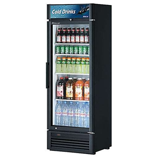 Turbo Air TGM-15SDB-N6 27" Black Super Deluxe Countertop Refrigerator w/ Glass Swing Door – LED Lighting, Front Access, 115v - Donut-Equipment.com