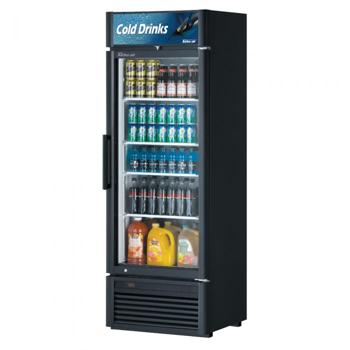 Turbo Air TGM-20SD-N6 27" White Super Deluxe Countertop Refrigerator w/ Glass Swing Door – LED Lighting, Front Access, 115v - Donut-Equipment.com