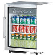 Turbo Air TGM-5SD-N6 25" White Super Deluxe Countertop Refrigerator w/ Glass Swing Door – Front Access, LED Lighting, 115v - Donut-Equipment.com