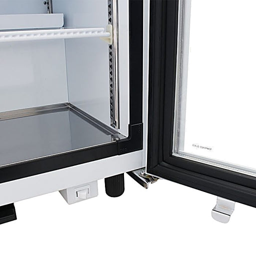 Turbo Air TGM-5SDB-N6 25" Black Super Deluxe Countertop Refrigerator w/ Glass Swing Door – Front Access, LED Lighting, 115v - Donut-Equipment.com