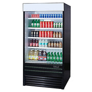 Turbo Air TOM-36EB-N 36" Black Vertical Open Air Cooler w/ (5) Levels, 115v - Donut-Equipment.com