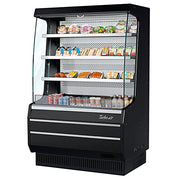 Turbo Air TOM-40MB-N 39" Black Vertical Open Air Cooler – 4 Levels, 115v - Donut-Equipment.com