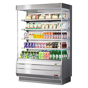 Turbo Air TOM-50S-N 50 7/8" Vertical Open Air Cooler w/ (5) Levels – Stainless Steel Exterior, 115v - Donut-Equipment.com