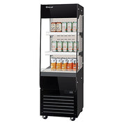 Turbo Air TOM20-60N-B 19 5/8" Black Vertical Open Air Cooler – 3 Levels, 115v - Donut-Equipment.com