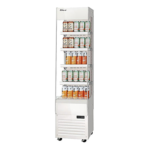 Turbo Air TOM20-75N-W 19 5/8" White Vertical Open Air Cooler – 5 Levels, 115v - Donut-Equipment.com