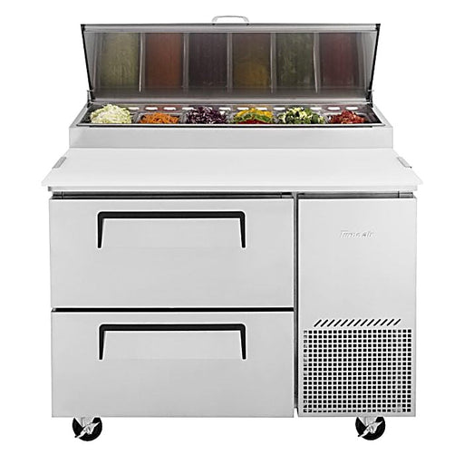 Turbo Air TPR-44SD-D2-N 44" 2 Drawer Pizza Prep Table - Donut-Equipment.com