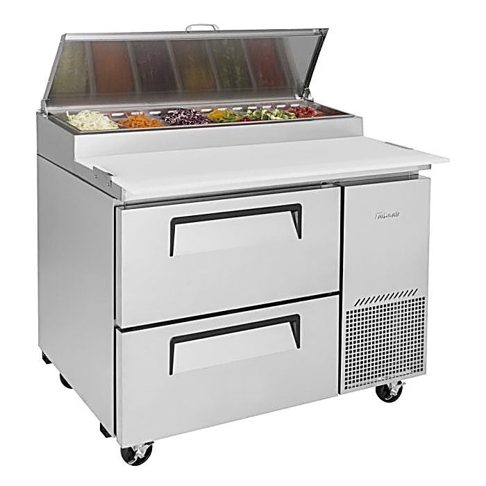 Turbo Air TPR-44SD-D2-N 44" 2 Drawer Pizza Prep Table - Donut-Equipment.com