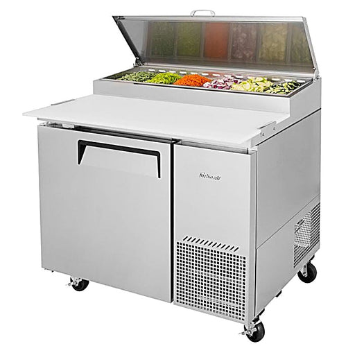 Turbo Air TPR-44SD-N 44" Super Deluxe Refrigerated Pizza Prep Table - Donut-Equipment.com