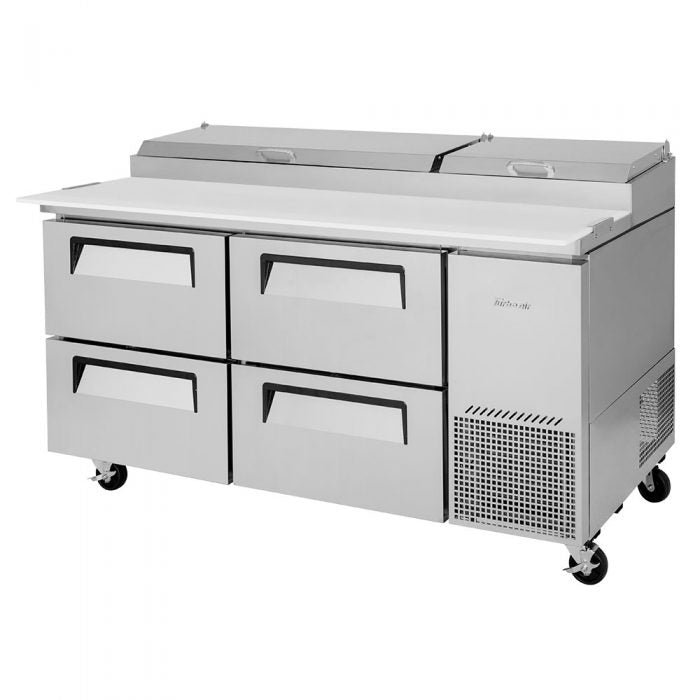 Turbo Air TPR-67SD-D4-N 67" 4 Drawer Pizza Prep Table - Donut-Equipment.com