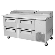 Turbo Air TPR-67SD-D4-N 67" 4 Drawer Pizza Prep Table - Donut-Equipment.com