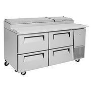 Turbo Air TPR-67SD-D4-N 67" 4 Drawer Pizza Prep Table - Donut-Equipment.com