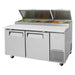 Turbo Air TPR-67SD-N 67" Super Deluxe Refrigerated Pizza Prep Table - Donut-Equipment.com