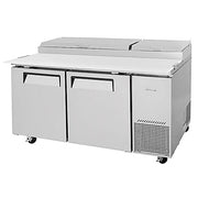 Turbo Air TPR-67SD-N 67" Super Deluxe Refrigerated Pizza Prep Table - Donut-Equipment.com