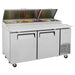 Turbo Air TPR-67SD-N 67" Super Deluxe Refrigerated Pizza Prep Table - Donut-Equipment.com