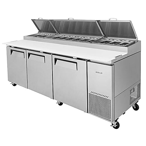 Turbo Air TPR-93SD-N 93" Super Deluxe Refrigerated Pizza Prep Table - Donut-Equipment.com