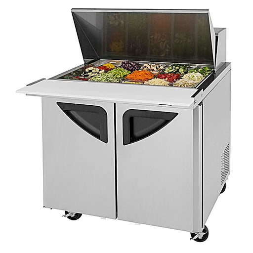 Turbo Air TST-36SD-15-N6 36" 2 Door Mega Top Refrigerated Sandwich Prep Table - Donut-Equipment.com