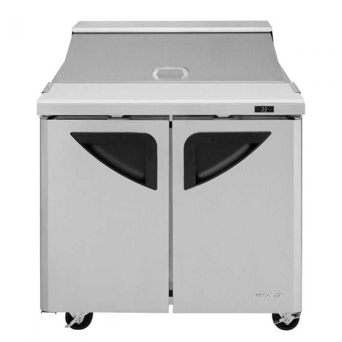 Turbo Air TST-36SD-N6 36" Super Deluxe Sandwich/Salad Prep Table w/ Refrigerated Base - Donut-Equipment.com