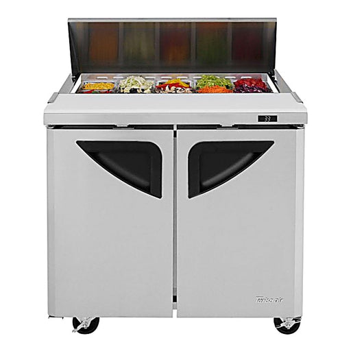 Turbo Air TST-36SD-N6 36" Super Deluxe Sandwich/Salad Prep Table w/ Refrigerated Base - Donut-Equipment.com