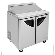 Turbo Air TST-36SD-N6 36" Super Deluxe Sandwich/Salad Prep Table w/ Refrigerated Base - Donut-Equipment.com