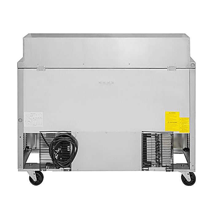 Turbo Air TST-48SD-D4-FB-N 48 1/4" Super Deluxe Mega Top Sandwich/Salad Prep Table - Donut-Equipment.com