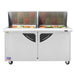 Turbo Air TST-60SD-24-N 60" 2 Door Mega Top Refrigerated Sandwich Prep Table - Donut-Equipment.com