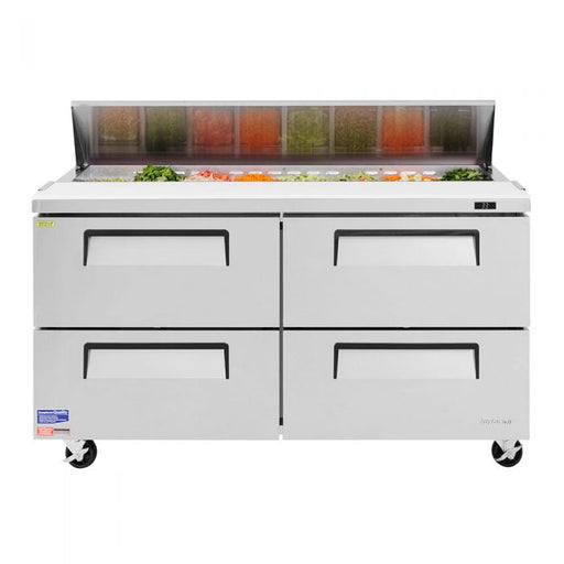 Turbo Air TST-60SD-D4-N 60" 4 Drawer Refrigerated Sandwich Prep Table - Donut-Equipment.com