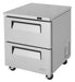 Turbo Air TUF-28SD-D2-N 27 1/2" W Undercounter Freezer w/ 1 Section & 2 Drawers - Bakery Wholesalers